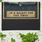 Retro Cruiser in Deep Space  Geschirrtuch (Gefaltet)