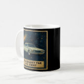 Retro Cruiser in Deep Space  Kaffeetasse (Vorderseite Links)