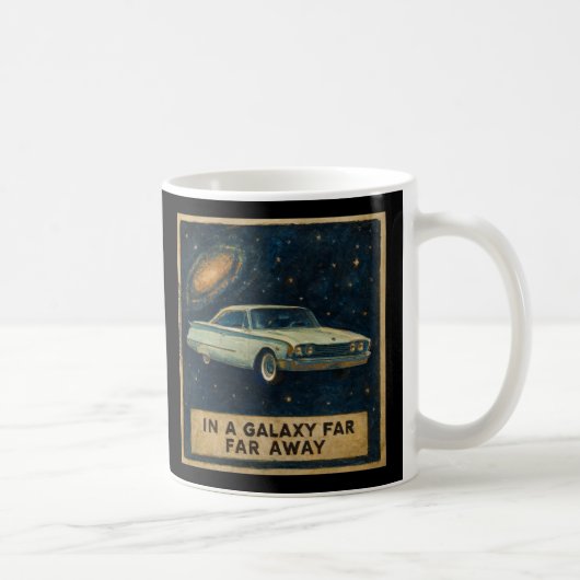 Retro Cruiser in Deep Space  Kaffeetasse (Rechts)