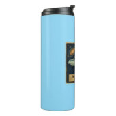 Retro Cruiser in Deep Space  Thermosbecher (Nach links gedreht)