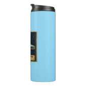 Retro Cruiser in Deep Space  Thermosbecher (Nach rechts gedreht)