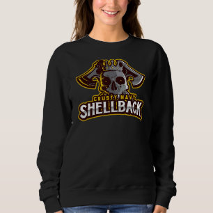 Retro Crusty Navy Shellback Verteidiger der Tiefe Sweatshirt