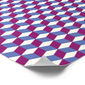 Retro Cubes Poster (Ecke)