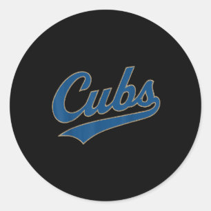 Retro Cubs Spitzname Vintage Für Frauen Männer Jun Runder Aufkleber
