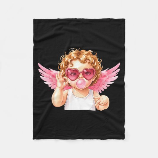 Retro Cud 67 Meme Bubblegum Funny Six Seven Valent Fleecedecke (Vorderseite)