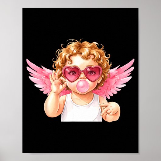 Retro Cud 67 Meme Bubblegum Funny Six Seven Valent Poster (Vorne)