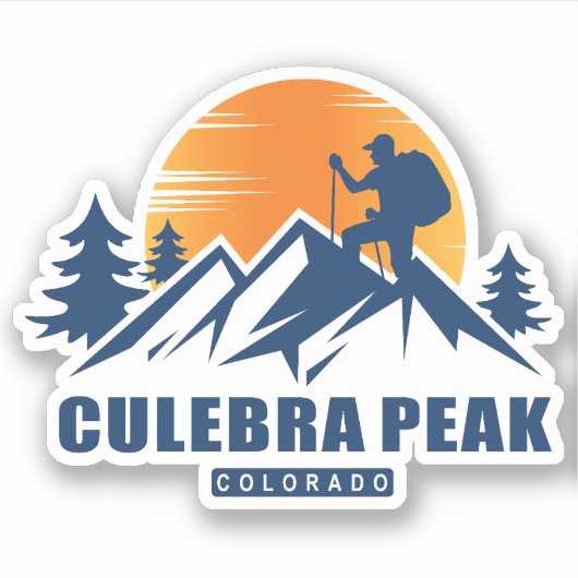 Retro Culebra Peak T - Shirt Aufkleber (Vorderseite)