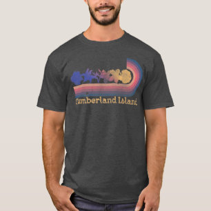 Retro Cumberland Island Tropische Blume 80er Style T-Shirt