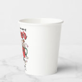 Retro Cup Cheer Hot Chocolate Holiday Pappbecher (Links)