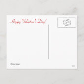 Retro Cup of Tea Valentine Feiertagspostkarte (Rückseite)