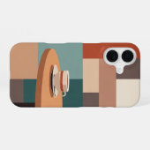 Retro Cup on Rounded Table iPhone 16 Hülle (Rückseite (Horizontal))