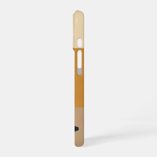 Retro Cup on Rounded Table iPhone 16 Hülle (Linke Seite)