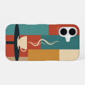 Retro Cup on Rounded Table iPhone 16 Hülle (Rückseite (Horizontal))