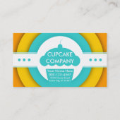 Retro CUPCAKE Briefmarke Treuekarte (Rückseite)