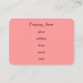 Retro Cupcake Business Cards Visitenkarte (Rückseite)