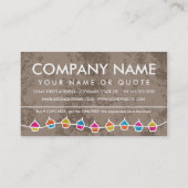 Retro CUPCAKE prägt die Kundenbindung Treuekarte (Rückseite)