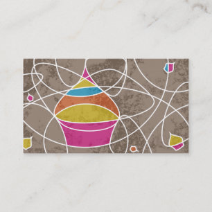 Retro CUPCAKE prägt die Kundenbindung Treuekarte