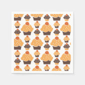 Retro Cupcake Serviette (Vorderseite)