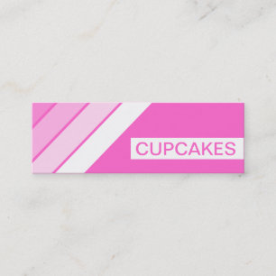Retro CUPCAKES Mini Visitenkarte