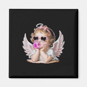 Retro Cupid Angel Valentinstag Vintager kupider Bl Magnet
