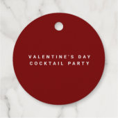 Retro Cupid Single Valentinstag Bezahlung Geschenkanhänger (Rückseite)