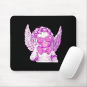 Retro Cupid Valentinstag Niedlich Retro Cupille Bl Mousepad (Mit Mouse)