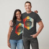 Retro Curling Stone Silhouette Geschenk T-Shirt (Unisex)