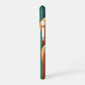 Retro Curved Arches iPhone 16 Hülle (Linke Seite)