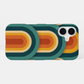 Retro Curved Arches iPhone 16 Hülle (Rückseite (Horizontal))