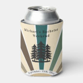 Retro Custom Brown Bachelor Weekend Dosenkühler (Kanne Vorderseite)