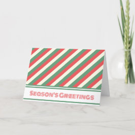 Retro Custom Business QR Code Corporate Weihnachte Feiertagskarte