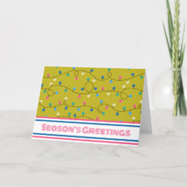 Retro Custom Business QR Code Corporate Weihnachte Feiertagskarte