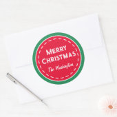 Retro Custom Christmas Stickers (Umschlag)