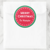 Retro Custom Christmas Stickers (Tasche)