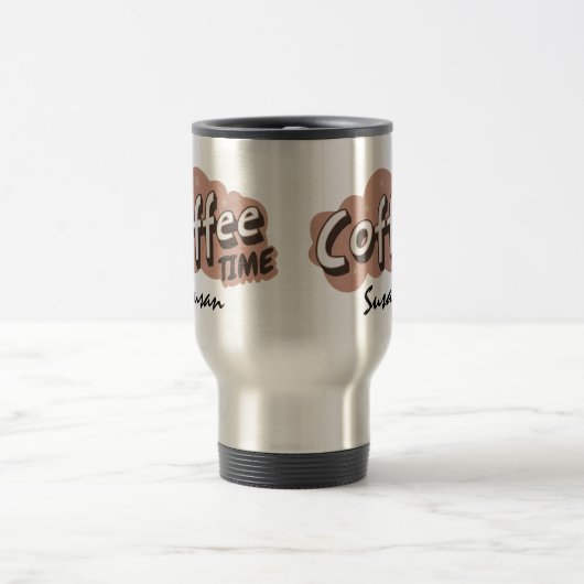 Retro Custom Coffee Travel Mug Reisebecher (Mittel)