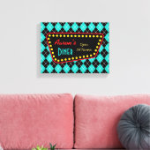 Retro-Custom-Dinerschild-Kunst Leinwanddruck (Insitu (Wohnzimmer))