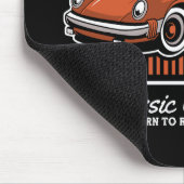 Retro Custom Fest Sportwagen-Design Mousepad (Ecke)