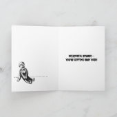 Retro Custom Horror Book Cover Birthday Karte (Innenseite)