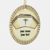 Retro Custom Nurse Cap Ornament (Rechts)