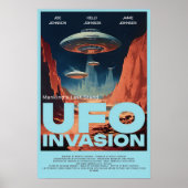 Retro Customized Sci Fi UFO Zuhause Theaterfilm Poster (Vorne)
