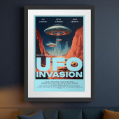 Retro Customized Sci Fi UFO Zuhause Theaterfilm Poster