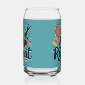 Retro "Cut Sew Repeat" Nähen Lover Design Dosenglas (Rechts)