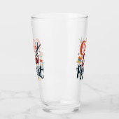 Retro "Cut Sew Repeat" Nähen Lover Design Glas (Links)