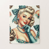 Retro Cute Classic Pinup Puzzle (Vertikal)