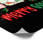 Retro Cute Goosmas Christmas Funny Just A Merry Go Poster (Ecke)