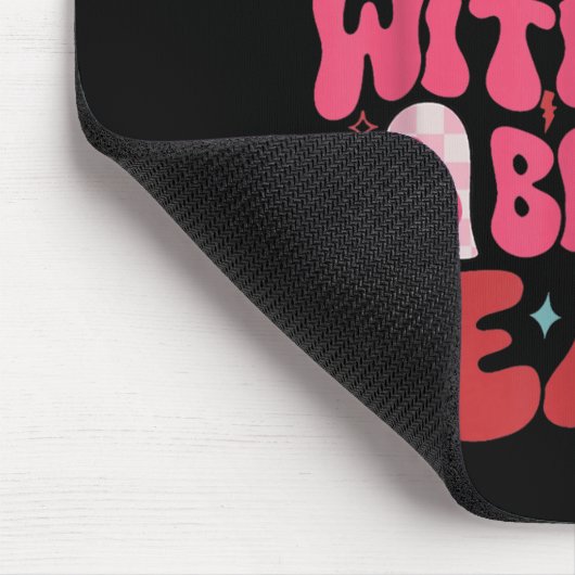 Retro Cute Groovy I Can Do It Quote Disco Heart -  Mousepad (Ecke)