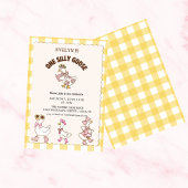 Retro cute Silly Goose ,One Silly Goose 1st Party  Einladung