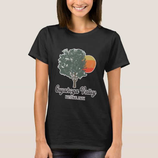 Retro Cuyahoga Valley Nationalpark T-Shirt (Vorderseite)