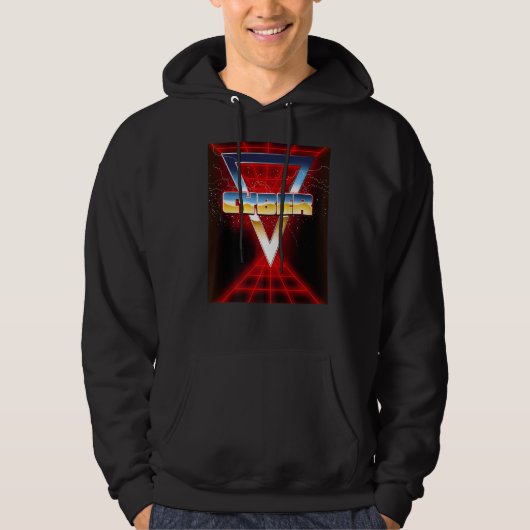 Retro Cyber der 1980er Hoodie (Vorderseite)
