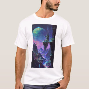 Retro-Cyberpunk-1980er-Malerei-T-Shirt T-Shirt